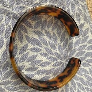 Faux tortoise cuff bracelet